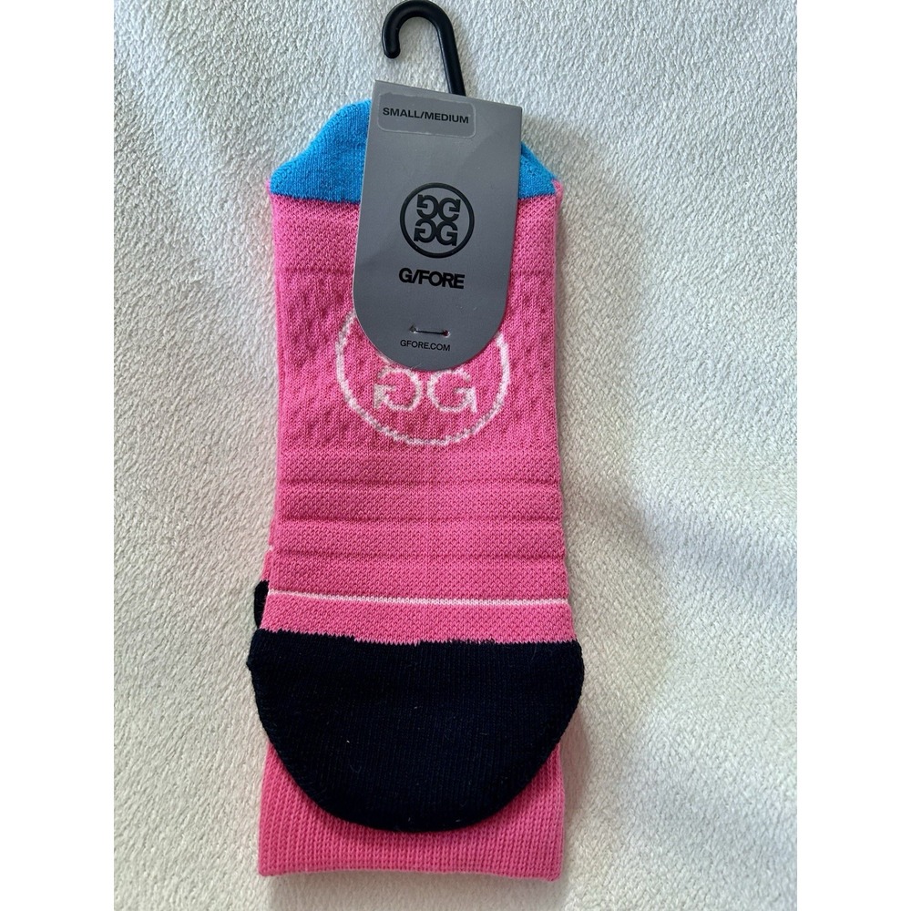 G/Fore Men's Pray For The Birdies Crew Socks - Knockout Pink -S/M